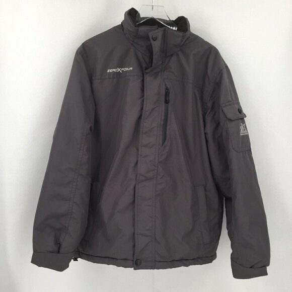 ZeroXposur gray winter snowboard ski coat jacket men L - Picture 1 of 6